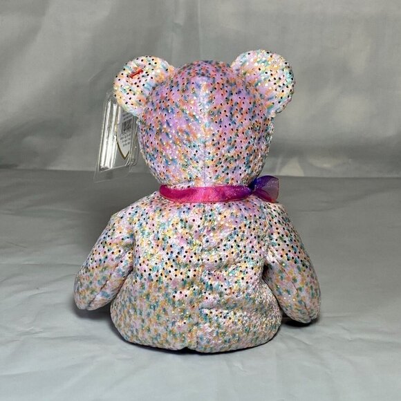 Ty Beanie Baby 2001 Signature Bear Retired P.E. Pellets MWMT 9th Gen Hang Tag - Picture 9 of 13